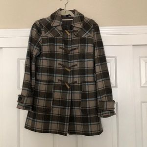 Gap Plaid Toggle Jacket